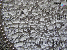 Load image into Gallery viewer, Wedding Mosaic Tray Handmade Mosaic Silver Tray TR109
