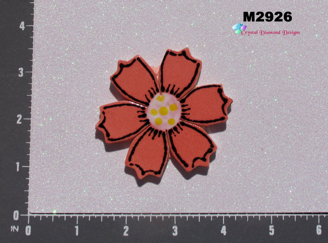 RED FLOWER - Handmade Ceramic Tiles M2926