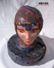 Load image into Gallery viewer, Snake-Lady-Mosaic-Art-Head-Sculpture-One-of-a-Kind  HE100
