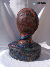 Load image into Gallery viewer, Snake-Lady-Mosaic-Art-Head-Sculpture-One-of-a-Kind  HE100
