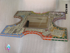 LA New Story Mosaic Wall Mirror, Handmade  MR124