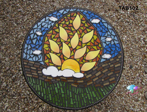 Mosaic Table top or Wall hanging for your Patio  TAB102